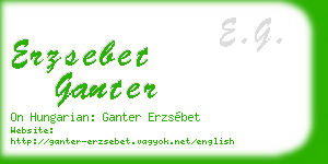 erzsebet ganter business card